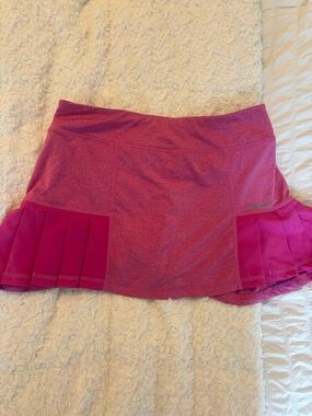 Head Pink Athletic Skort with Pleated Side Panels